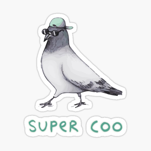 super coo pigeon Sticker