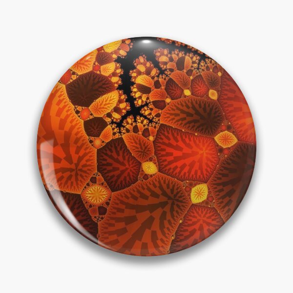 Item preview, Burnt Orange Colorful Digital Leaf Fractal Pattern Design designed and sold by EarthArtDesigns.