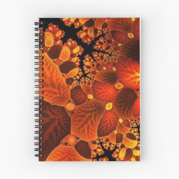 Item preview, Burnt Orange Colorful Digital Leaf Fractal Pattern Design designed and sold by EarthArtDesigns.