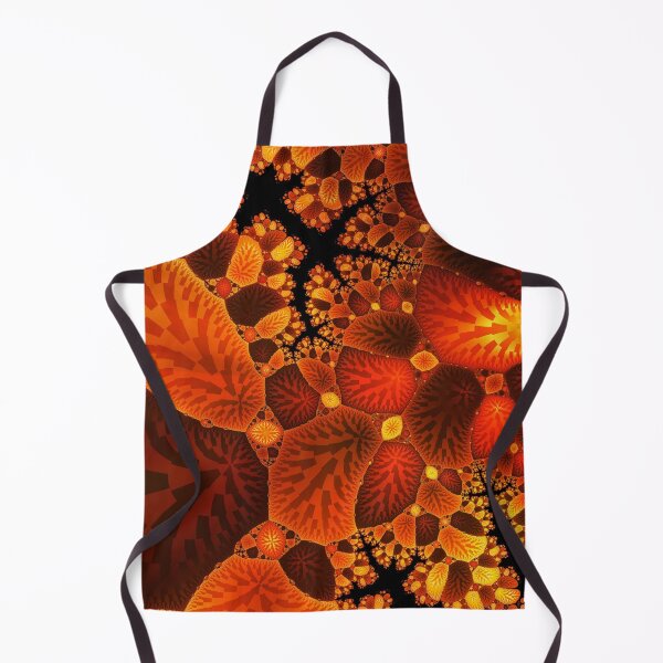 Item preview, Burnt Orange Colorful Digital Leaf Fractal Pattern Design designed and sold by EarthArtDesigns.