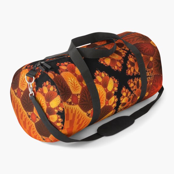 Item preview, Burnt Orange Colorful Digital Leaf Fractal Pattern Design designed and sold by EarthArtDesigns.