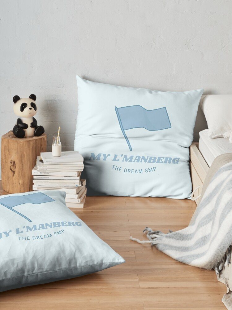 "my l'manberg dream smp (blue)" Floor Pillow by renmei-studios | Redbubble