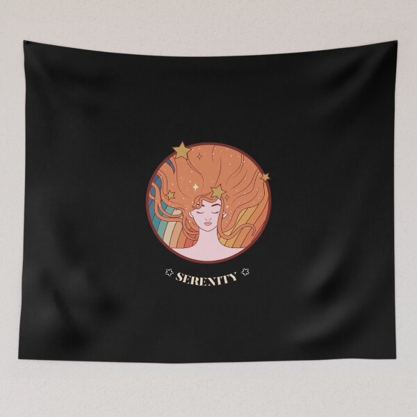 Item preview, Serenity Aesthetic Psychedelic Woman designed and sold by TrippyThreadz.