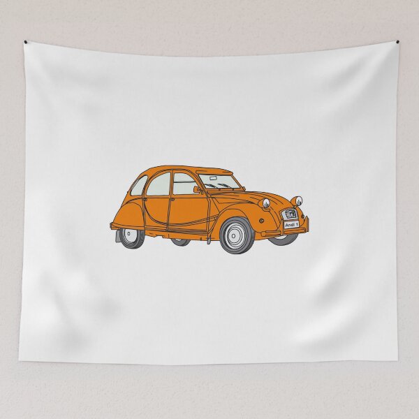 Item preview, Retro orange 2cv duck Döschwo designed and sold by 2CV-Oldtimers.