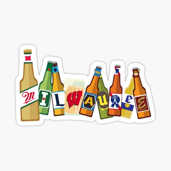 blue collar drink beer Sticker for Sale by RossDillon