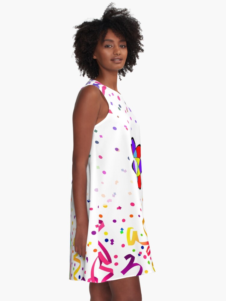 Thumbnail 2 of 4, A-Line Dress, Atomic Joker designed and sold by John Davis.