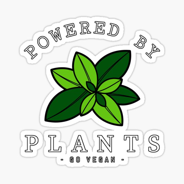 Powered By Plants Sticker