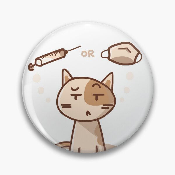 Item preview, Vaxxed or Masked Cute Funny Cat designed and sold by AmethystShop.