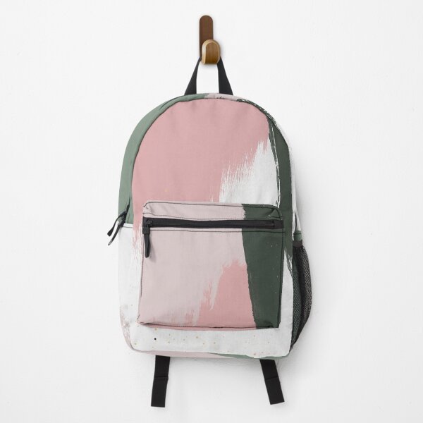 Item preview, Abstract Art Paint Brush Strokes in Blush Pink & Sage Green designed and sold by kasamor.