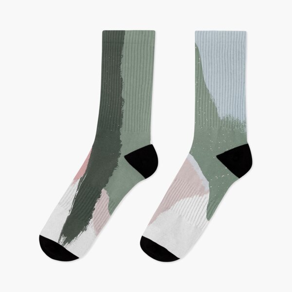 Item preview, Abstract Art Paint Brush Strokes in Blush Pink & Sage Green designed and sold by kasamor.