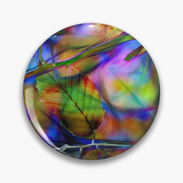 Item preview, Leaves Bright Multi-Color Digital Fractal Pattern Design designed and sold by EarthArtDesigns.