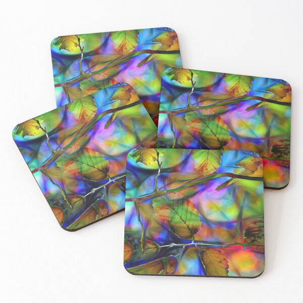 Item preview, Leaves Bright Multi-Color Digital Fractal Pattern Design designed and sold by EarthArtDesigns.