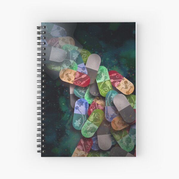 Phage Pills Spiral Notebook