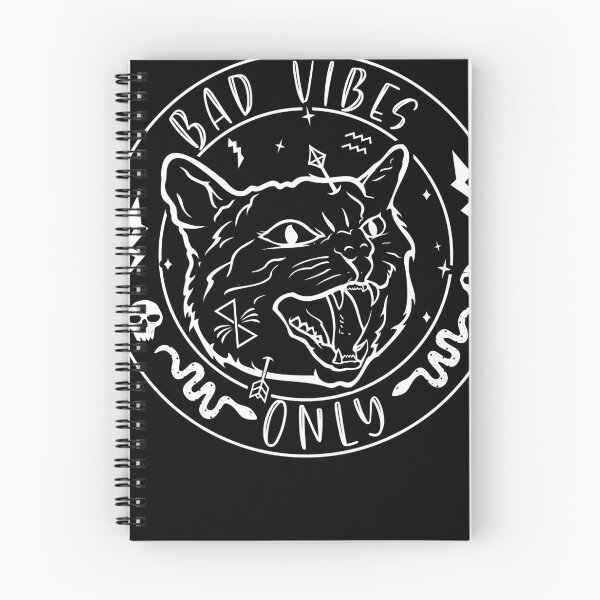 Item preview, Bad Vibes Only Evil Cat Nu Goth Occult Emo Punk Witchcraft designed and sold by Congex.