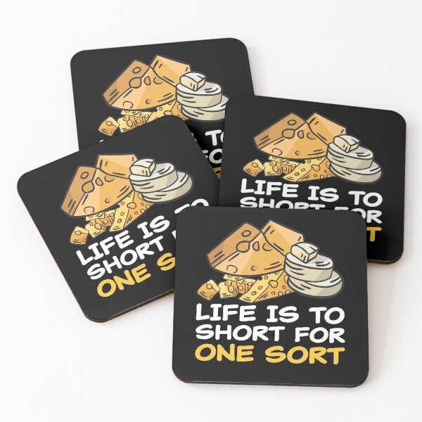 Item preview, Life Is Too Short For One Sort Cheese Lover Funny Pun designed and sold by RJ-Art.