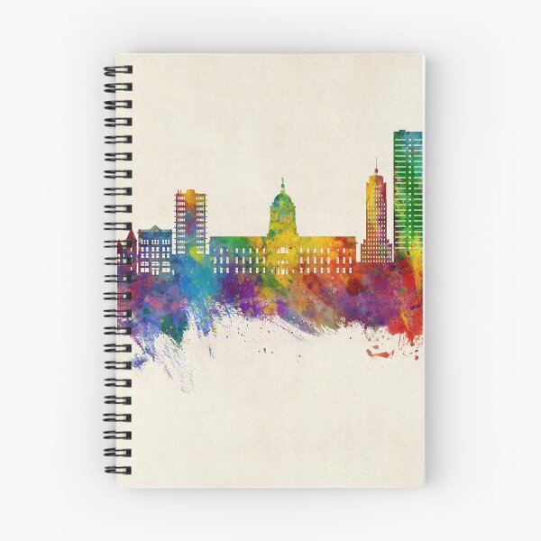 Item preview, Fort Wayne Indiana Skyline designed and sold by ArtPrints.