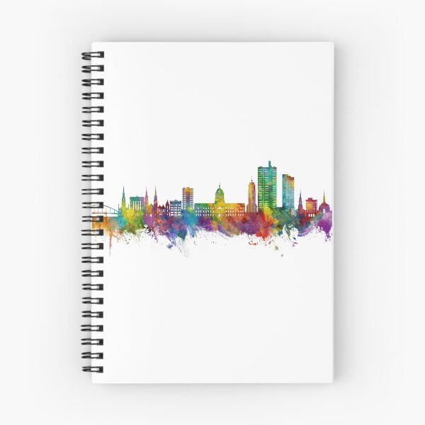 Artikelvorschau, Skyline von Fort Wayne, Indiana entworfen und verkauft von ArtPrints.