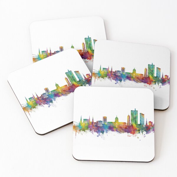 Artikelvorschau, Skyline von Fort Wayne, Indiana entworfen und verkauft von ArtPrints.