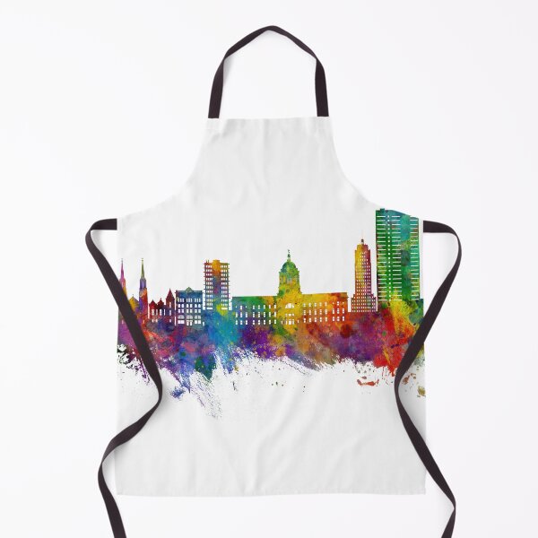 Item preview, Fort Wayne Indiana Skyline designed and sold by ArtPrints.