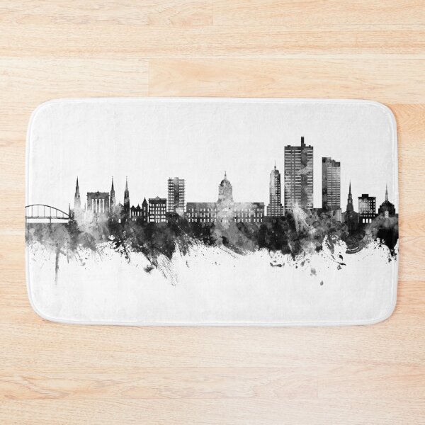 Item preview, Fort Wayne Indiana Skyline designed and sold by ArtPrints.