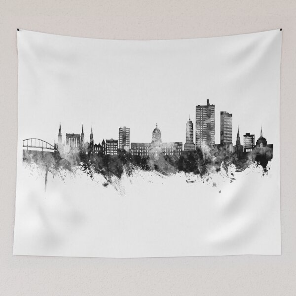 Item preview, Fort Wayne Indiana Skyline designed and sold by ArtPrints.
