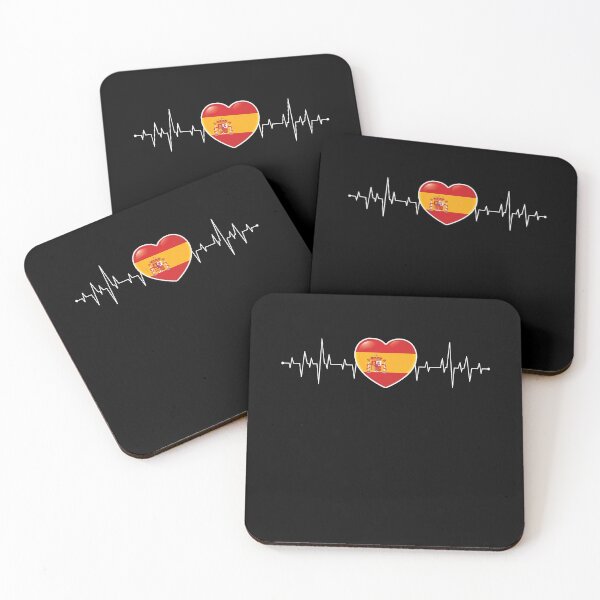 Item preview, Spain Heartbeat / Pulse Spanish Flag Spaniards designed and sold by Lenny Stahl.