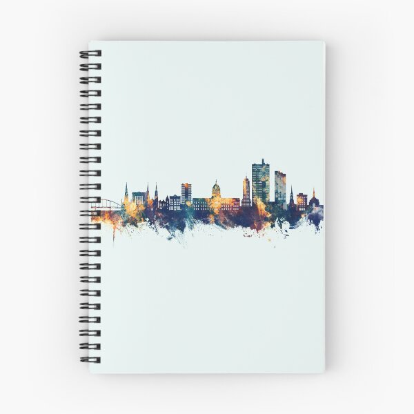 Item preview, Fort Wayne Indiana Skyline designed and sold by ArtPrints.
