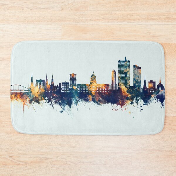 Item preview, Fort Wayne Indiana Skyline designed and sold by ArtPrints.