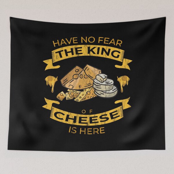Item preview, Have No Fear The King Of Cheese Is Here Funny Cheese Art designed and sold by RJ-Art.