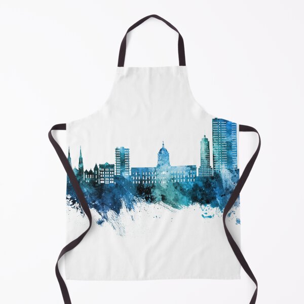 Item preview, Fort Wayne Indiana Skyline designed and sold by ArtPrints.