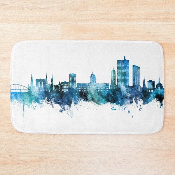 Item preview, Fort Wayne Indiana Skyline designed and sold by ArtPrints.