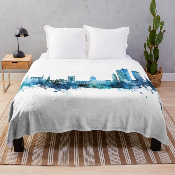 Item preview, Fort Wayne Indiana Skyline designed and sold by ArtPrints.
