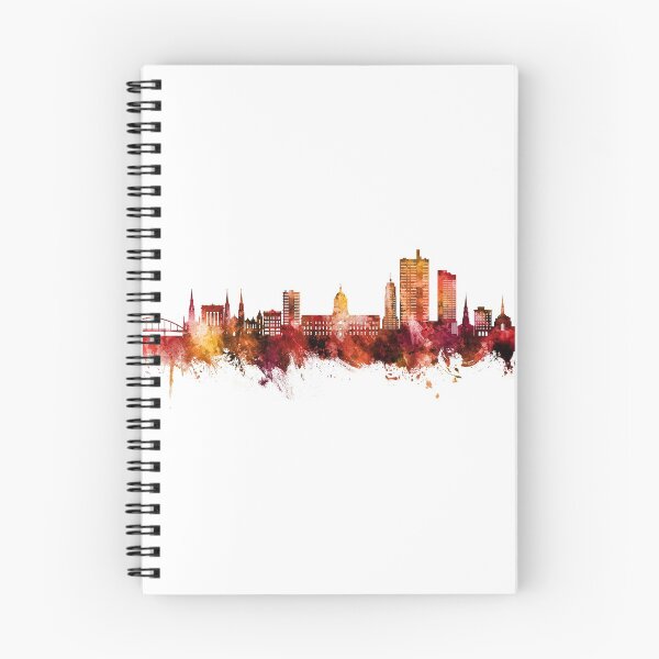 Item preview, Fort Wayne Indiana Skyline designed and sold by ArtPrints.