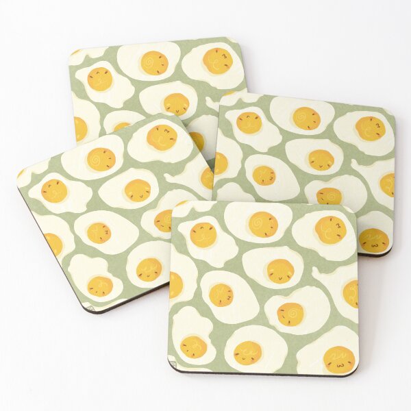 Item preview, Cute fried egg illustration wallpaper facemask  designed and sold by Picklejuiceshop.