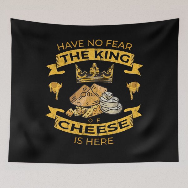 Item preview, Have No Fear The King Of Cheese Is Here Funny Cheese Art designed and sold by RJ-Art.