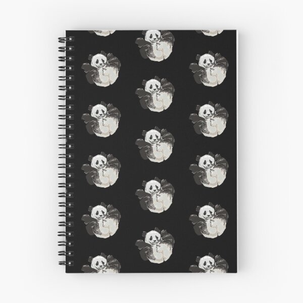 Item preview, Panda's butt pattern, small print black edition designed and sold by bye-then.