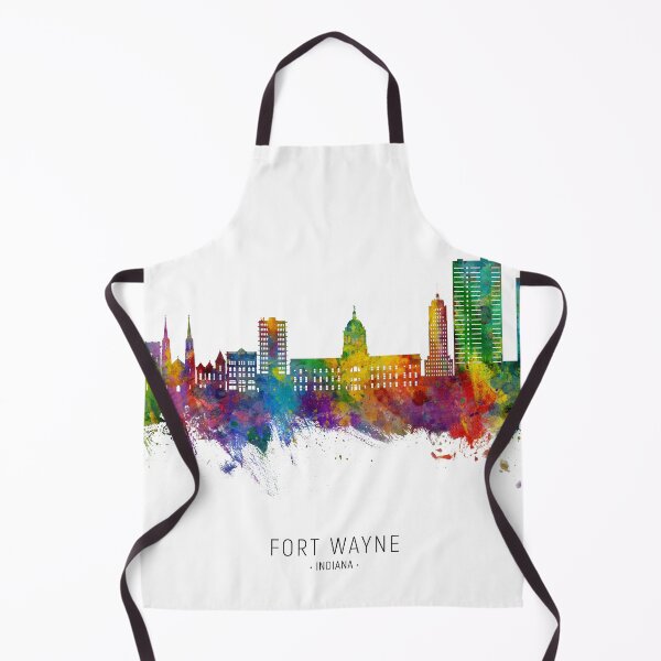 Item preview, Fort Wayne Indiana Skyline designed and sold by ArtPrints.