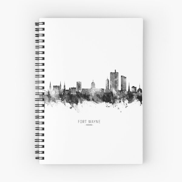 Item preview, Fort Wayne Indiana Skyline designed and sold by ArtPrints.
