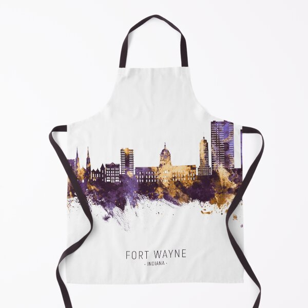 Item preview, Fort Wayne Indiana Skyline designed and sold by ArtPrints.
