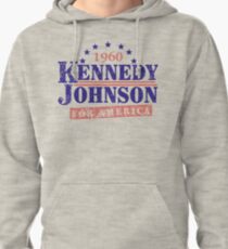 Vintage Kennedy Johnson 1960 Presidential Campaign Pullover Hoodie