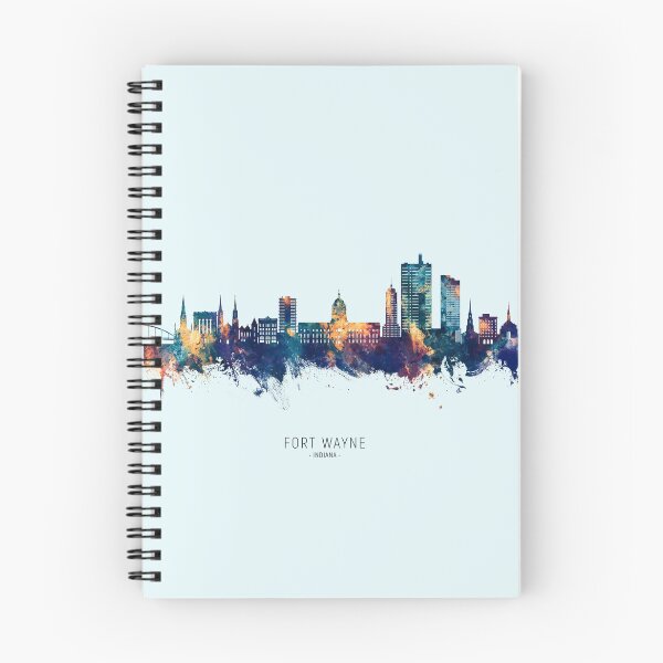 Item preview, Fort Wayne Indiana Skyline designed and sold by ArtPrints.