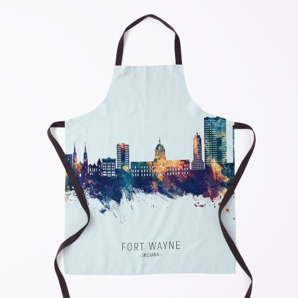Item preview, Fort Wayne Indiana Skyline designed and sold by ArtPrints.