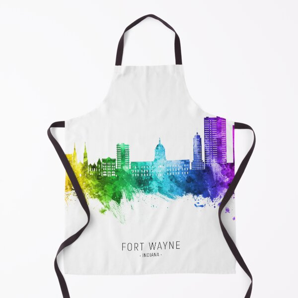 Item preview, Fort Wayne Indiana Skyline designed and sold by ArtPrints.