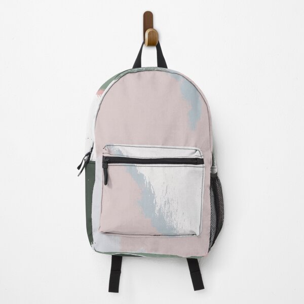 Item preview, Abstract Modern Art Brush Strokes Painting in Sage Green & Light Pink designed and sold by kasamor.