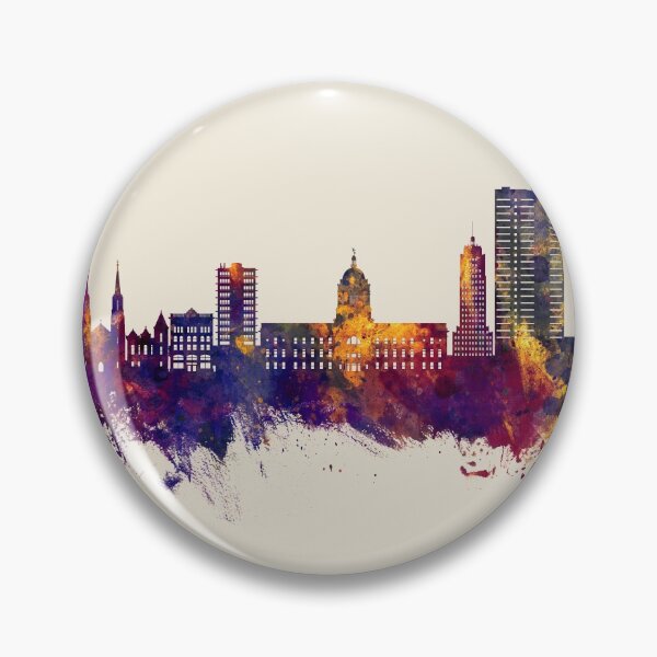 Artikelvorschau, Fort Wayne Indiana Skyline entworfen und verkauft von ArtPrints.