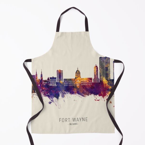 Item preview, Fort Wayne Indiana Skyline designed and sold by ArtPrints.