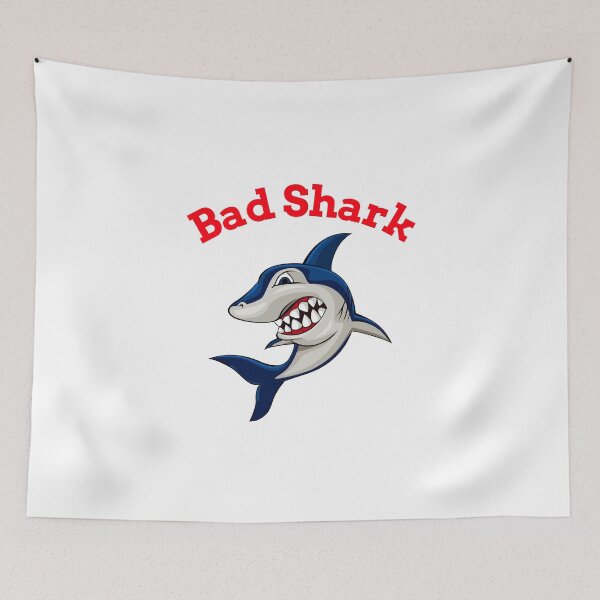 Item preview, Bad Shark Cartoon designed and sold by The best online style shop.