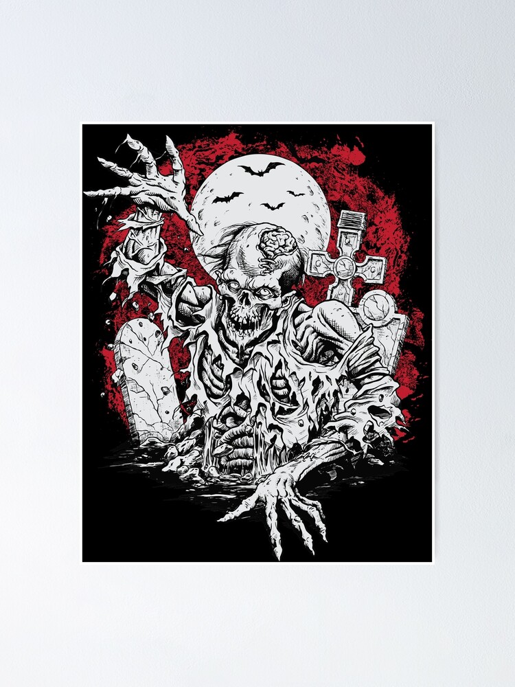 Thumbnail 1 of 3, Poster, horror scary design designed and sold by ChakRootUser.