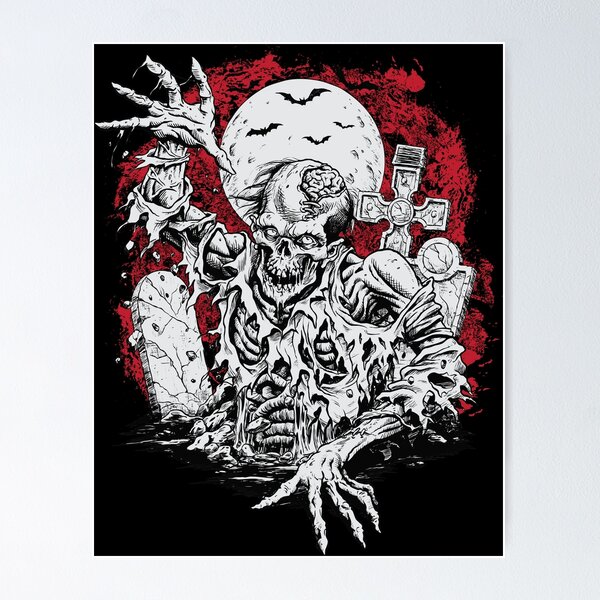 Item preview, horror scary design designed and sold by ChakRootUser.