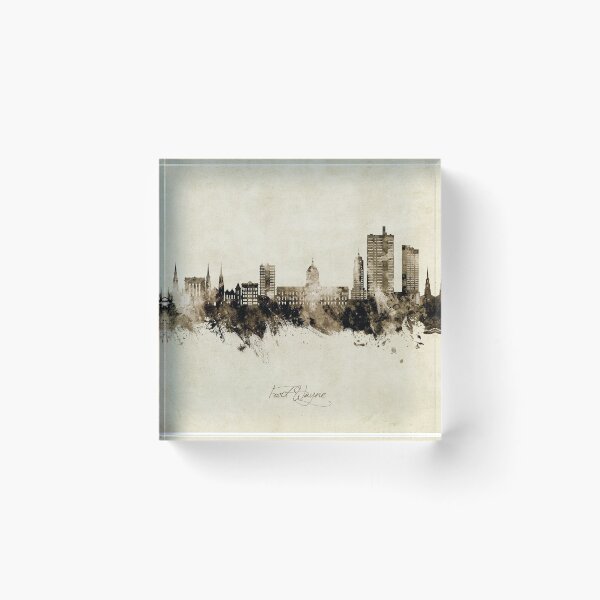 Item preview, Fort Wayne Indiana Skyline designed and sold by ArtPrints.